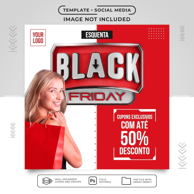 Social media feed black friday clothing sales