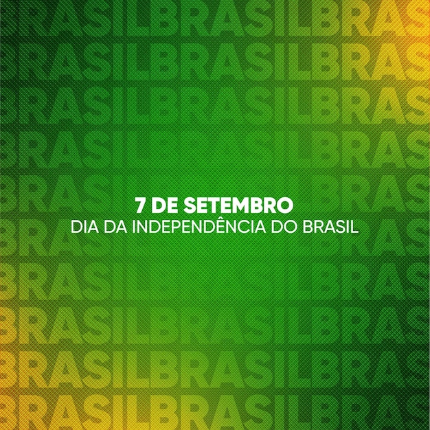 PSD ソーシャルメディアフィードブラジル独立記念日