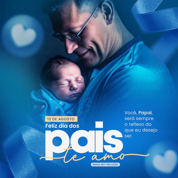 PSD social media feed dias dos pais papai