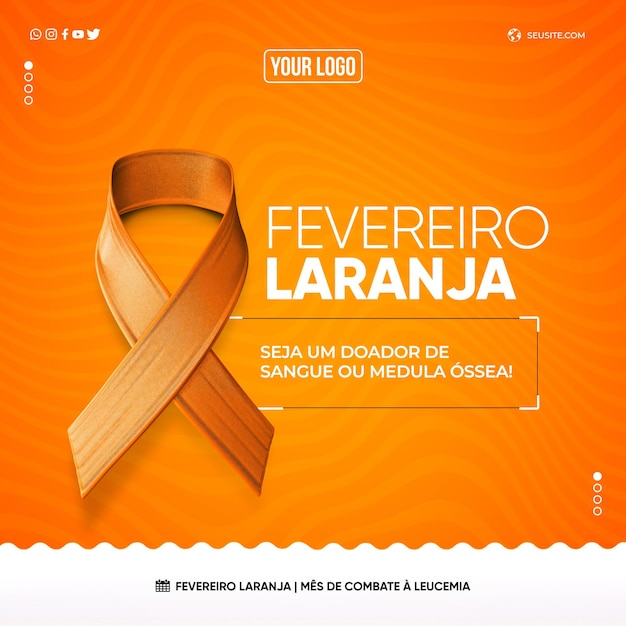PSD social media feed februarie oranje wees een donor