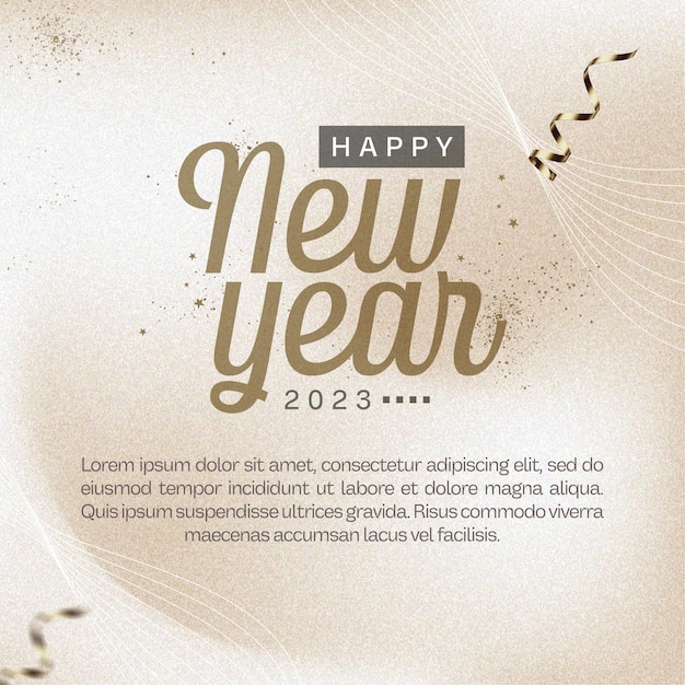 PSD social media feed happy new year 2023