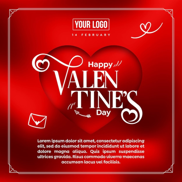PSD social media feed happy valentine's day 14 februari