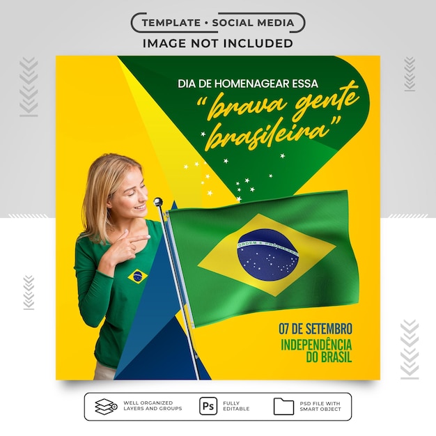 Social media feed independence of brazil