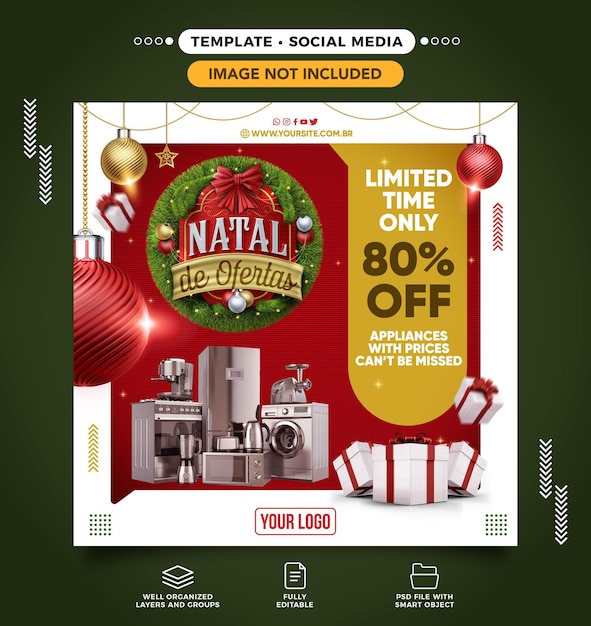 Social media feed instagram christmas offers for electronics