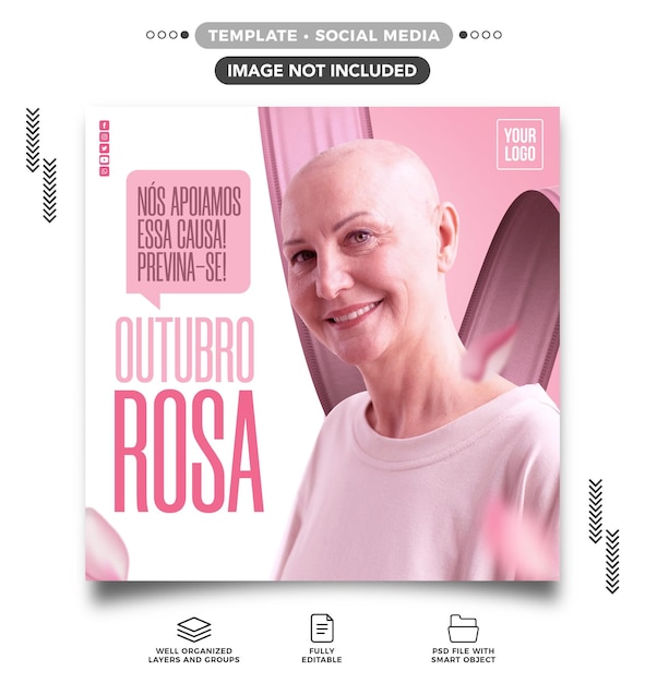 Social media feed october rose against breast cancer