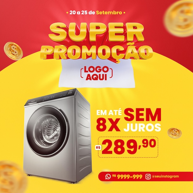 Feed sui social media super promozione portoghese