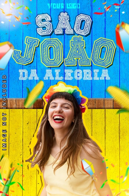 PSD Социальные сети festa junina в бразилии sao joao шаблон