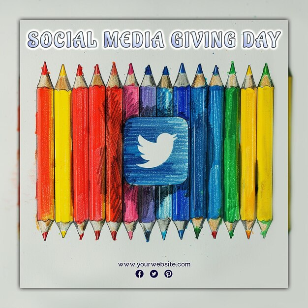 Premium PSD Social media giving day