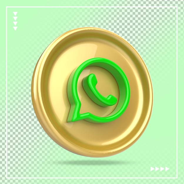 Icona dei social media whatsapp 3d