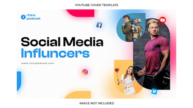 Social Media Influencer You Tube Cover Template