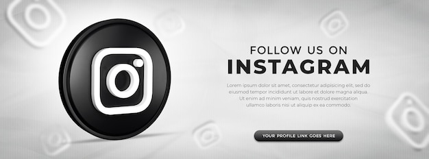 Social media instagram app-pictogram in 3d-rendering