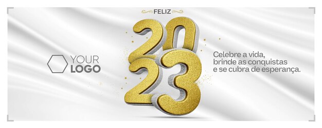 Social media instagram banner happy new year celebration 2023