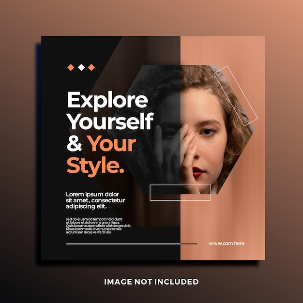 social media instagram facebook post template