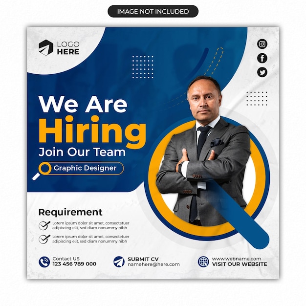 We Are Hiring Job Instagram Post