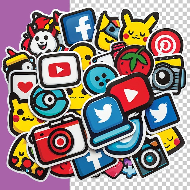 PSD social media and internet illustration