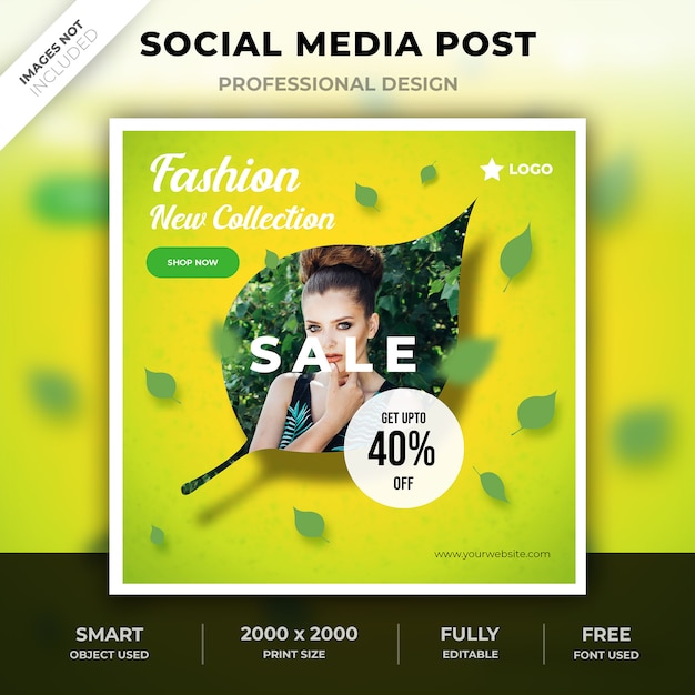 Social media leaf-post ontwerp