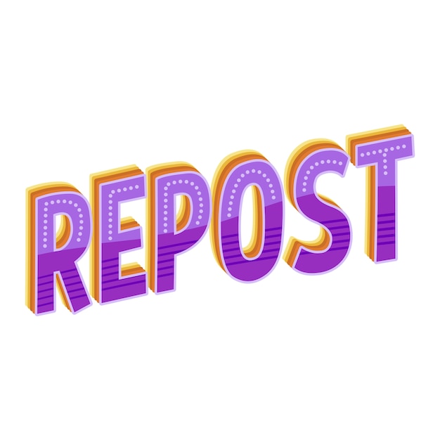 Social media lettering geïsoleerd