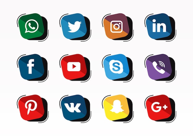 Social media logo collection