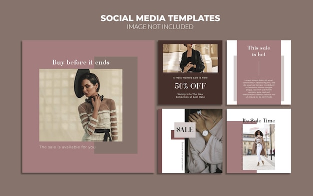 Social media marketing post templates