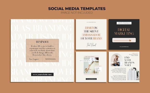 Social Media Marketing Post Templates