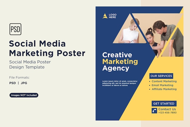 Social Media Marketing Posterontwerp