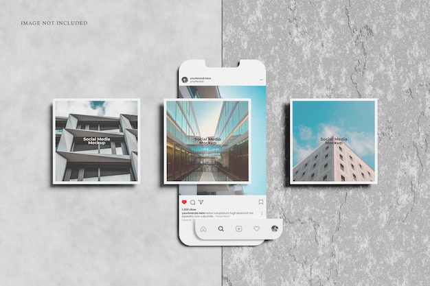 Social media mockup