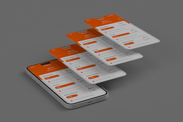 Social Media Phone Screen Mockup Template