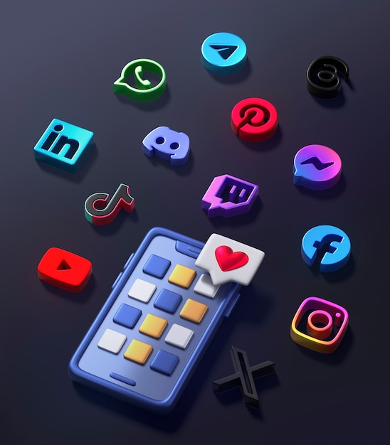 social media and phone