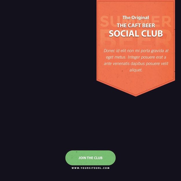 PSD social media post banner