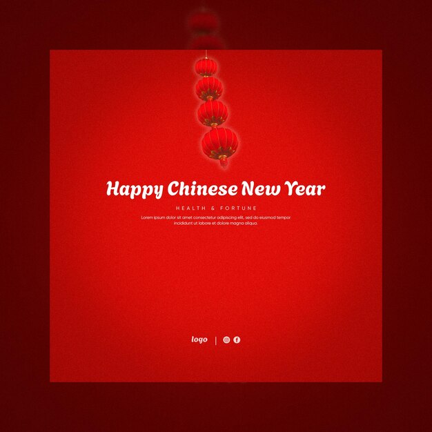 PSD social media post chinese new year