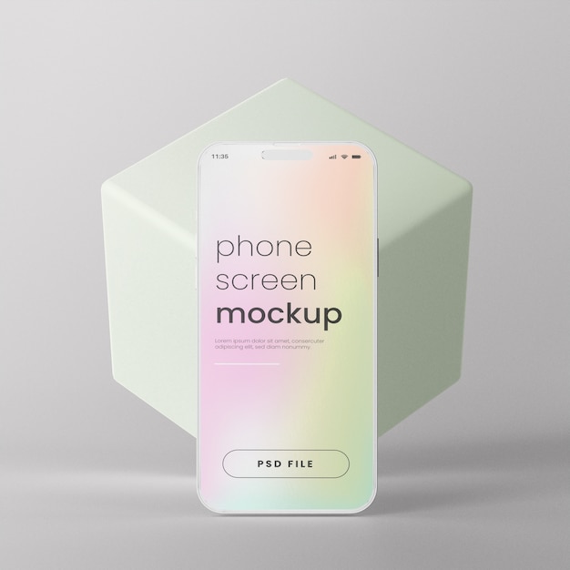 PSD social media post on device mockup