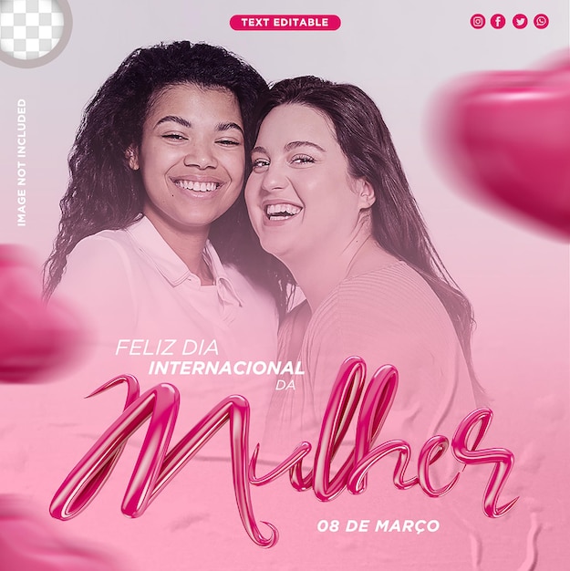 social media post for international womens day