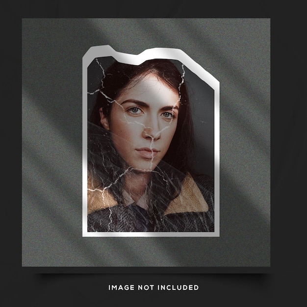 Social media post fotopapier frame mockup