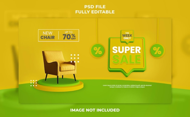 social media post product discount sale banner template