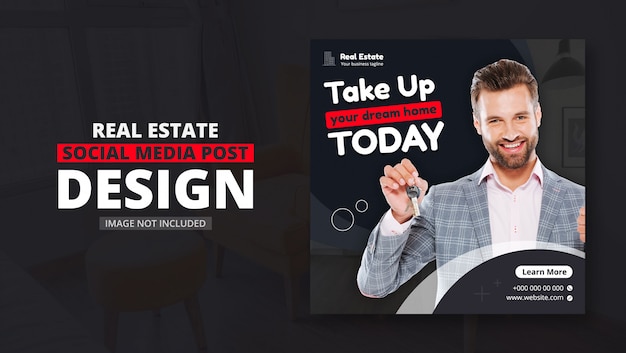 PSD social media post for real estate business