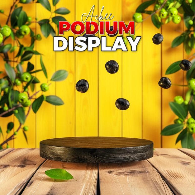 PSD social media post sjabloon voor ackee product display