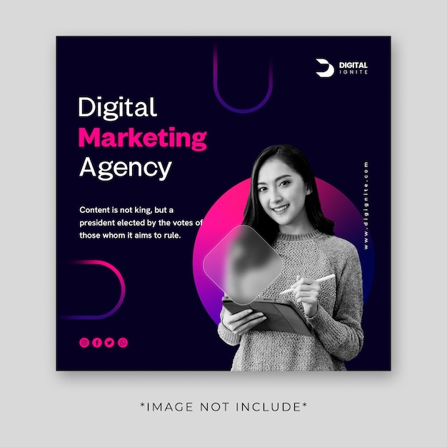 Premium PSD Social Media Post Template, Digital Marketing Post Premium PSD Social Media Post Template, Digital Marketing Post