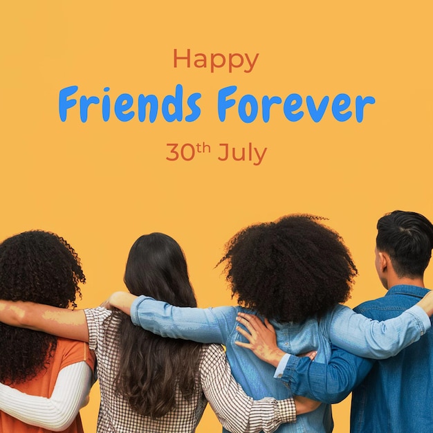 PSD a social media post template for friendship day