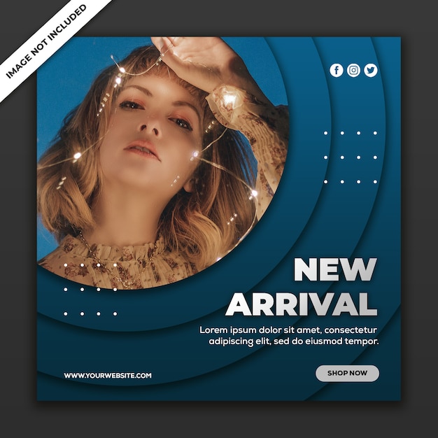 Social media post template instagram fashion sale collection