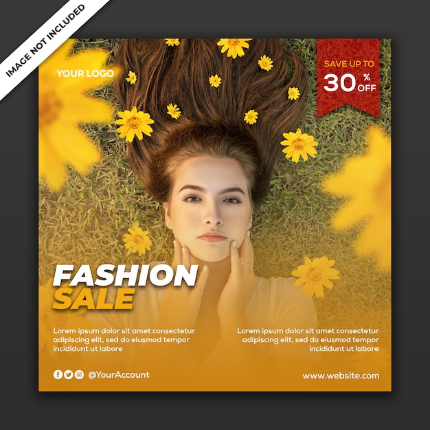 Social Media Post Template Instagram Fashion Sale Collection