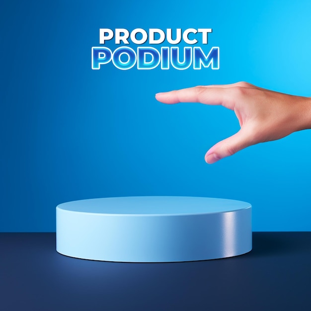 PSD a social media post template for product display 3d podium background