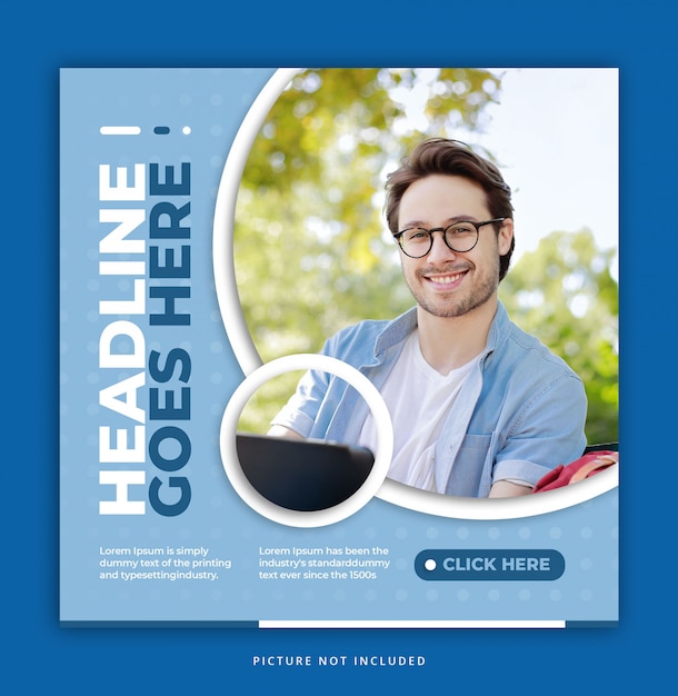 PSD social media post template