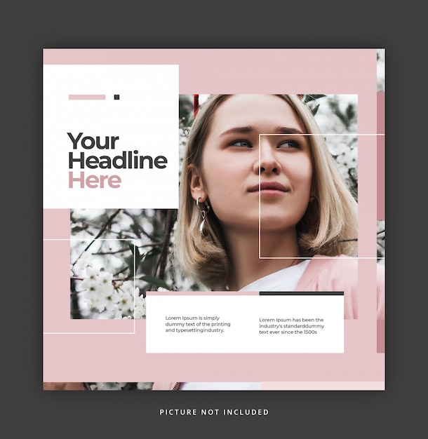 PSD social media post template