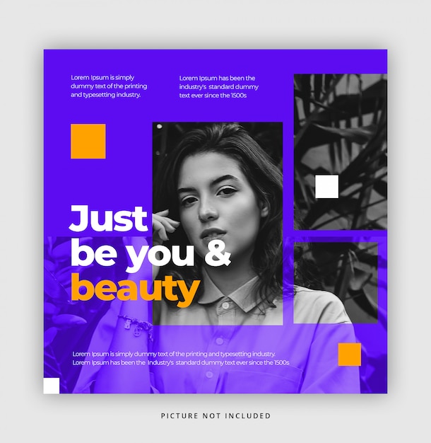 social media post template