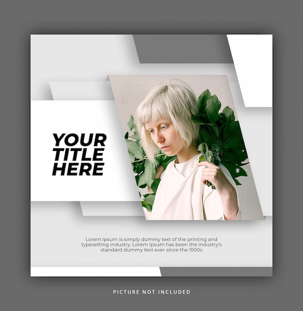 PSD social media post template