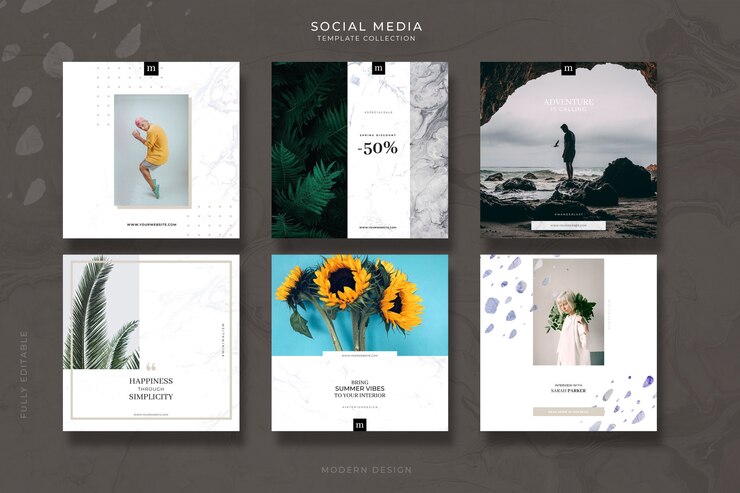 PSD social media post templates (sjabloonen voor sociale media)