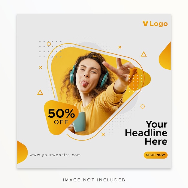 Social media postsjabloon
