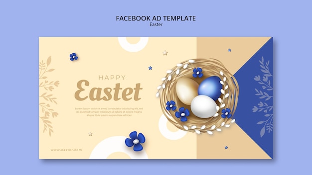 PSD イースターのお祝いのソーシャル メディア プロモーション テンプレート