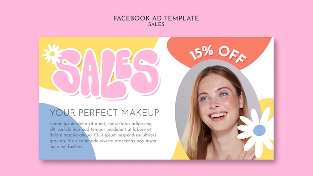 Social media promo template for sales and discounts
