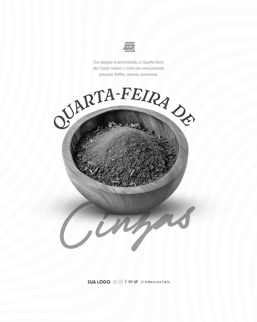 ソーシャルメディア quarta feira de cinzas